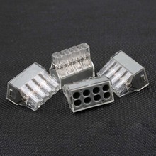 NOVA 100 pcs PCT-108 Empurre fio fiação conector Para caixa de Junção 8 pinos condutor terminal block-Frete grátis 773 108 2024 - compre barato