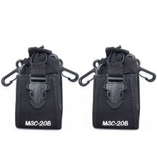 2pcs MSC-20B Walkie Talkies Nylon Multi-functional Portable Radio Case Holder Holster for BaoFeng UV-5R BF-888S Two Way Radios 2024 - buy cheap