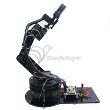 Kit de controle com 6 dof, braçadeira de alumínio, estrutura mecânica para robô, conjunto completo de braços mecânicos 2024 - compre barato