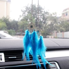 Car Accessory Feather Dream Catcher Car Pendant Hand-woven Ethnic Style Dream Catcher Wind Chimes Pendant Car Home Decor Gift 2024 - buy cheap