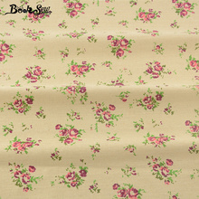Cotton Linen Fabric Zakka Purple Rose Design Home Textile Booksew Sewing Tissu For Tablecloth Pillow Bag Curtain Cushion 2024 - buy cheap