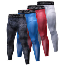 Fitness Pants Mens Sportswear Fashion 3D Printing Men's Tights Compression Sport Leggings Training Leggings For Men Trousers 2024 - buy cheap