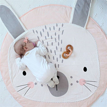 90CM Kids Play Tent Mats Baby Round  Games Carpet Rugs Mat Cotton Swan Crawling Blanket Floor Carpet For Kids Room Decoration 2024 - buy cheap