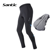 Santic Spring Autumn Cycling Pants Sport Bike Pants 4D Padded Coolmax Road Mountain Bike Trousers Breathable Bicycle Tights 2024 - buy cheap