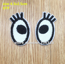 Free shipping new arrival 10 pcs Eyes Embroidery patch OTF Motif Applique garment embroidery patch DIY accessory 151205 2024 - buy cheap