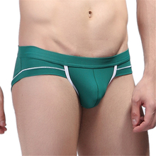 WJ Brand Men's Underwear Briefs U Convex Thongs Bermuda Men Comfy Underpants Healthy Sleepwear Cauce Gay Pouch Briefs WJ 2024 - buy cheap