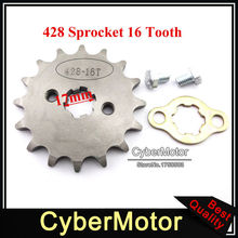 428 16 dientes 17mm piñón de motor delantero Gear para 50cc 70 90cc 110cc 125cc 140cc 150cc 160cc suciedad Pit Bike ATV Quad SSR Thumpstar 2024 - compra barato