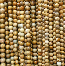 4MM 6MM 8MM 10MM 12MM Natural Brown Dots Striped Stones Round Spacer Loose Beads 2024 - buy cheap
