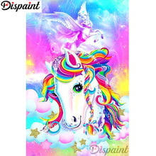 Dispaint Full Square/Round Drill 5D DIY Diamond Painting "Color horse scenery" 3D Embroidery Cross Stitch Home Decor Gift A12886 2024 - buy cheap