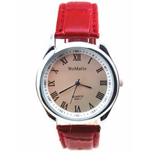 Womage Women Fashion Casual watch Quartz Watch Relogio Relojes Sports watches PU Leather Band Wristwatch Analog Roman Dial clock 2024 - buy cheap