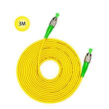 FC-APC to FC-APC 9/125 Singlemode Fiber Patch Cord 3M Fiber Patch Jumper Cable 9 Microns APC Polish  Yellow Jacket OFNR 2024 - buy cheap