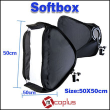 Mcoplus 21" 50x50cm Photographic Studio Flash Bracket Softbox for Nikon SB900 SB600 & Canon 430EX/580EX II YN-560 II III 2024 - buy cheap