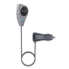 Автомобильный fm-передатчик беспроводной Bluetooth HandsFree FM модулятор радио адаптер MP3 аудио плеер AUX порт Поддержка порта TF SD USB Flash 2024 - купить недорого
