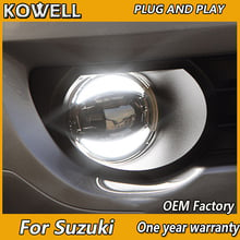 Kowell estilo do carro nevoeiro lâmpada para suzuki swift alto jimny sx4 led luz de nevoeiro auto anjo olho nevoeiro lâmpada led drl modelo 2024 - compre barato