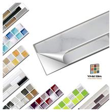 Vividtiles 6-sheet auto adhsive decoração papel de parede 3d banheiro & cozinha mosaico telha adesivos 2024 - compre barato