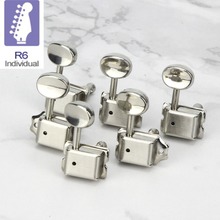 NEW Set of Individual 6R Vintage Guitar Tuning Pegs Keys Tuner Machine Heads Nickel Silver for Electric Guitar Made in Korea 2024 - buy cheap