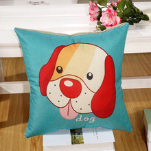 Cojines Decorativos Big Cat Printed Waist Pillow Linen Soft Square Throw Pillow For Home Car Decor Cushion 2024 - buy cheap