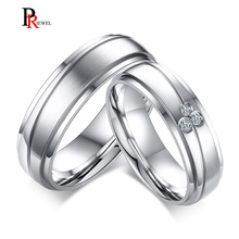 Alianças de casamento de casal cz, unissex, mantém o amor para homens e mulheres, aço inoxidável, 6mm, presente, joia 2024 - compre barato