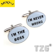 THE BOSS Cufflink Cuff Link 1 Pair Free Shipping Promotion 2024 - buy cheap