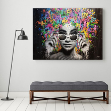 SELFLESSLY Graffiti Art Poster Print Canvas Painting For Living Room Wall Art Beautiful Girl Decoration Paintings No Frame 2024 - buy cheap