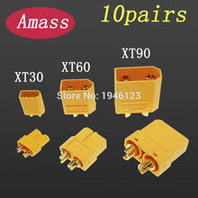 Original Amass Connector XT30 XT30U XT60 XT90 Banana Plug Bullet Connector Male Female For RC FPV Lipo Battery Plug 2024 - buy cheap