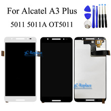 Black/White 5.5 inch NEW For Alcatel A3 Plus OT 5011 5011A 5011X OT5011 LCD DIsplay + Touch Screen Digitizer Assembly Free Tools 2024 - buy cheap