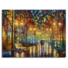Rain's Rustle Wall Art Canvas Poster And Print Canvas Oil Painting Knives Decorative Picture For Living Room Home Decor Artwork 2024 - buy cheap