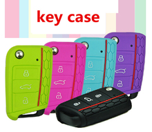 Car Accessories Key Case Key Bag Key Cover For Volkswagen VW Golf 7 mk7 Skoda Octavia A7 Silicone Key Portect Case car-styling 2024 - buy cheap