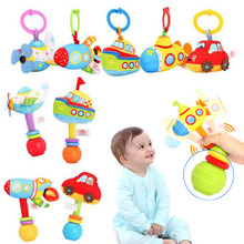 Car Rocket Boat Plane Submarine Baby Bed Stroller Hanging Toy Plush Infant Baby Handbell Rattles Handle Pull Hand Grip Toy I0022 2024 - buy cheap
