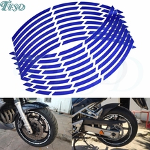 Car motorcycle Tire Rim Stickers 17"-19" Reflective Wheel Tyre Sticker Decors For HONDA PCX 125/150 PCX125 PCX150 2024 - buy cheap