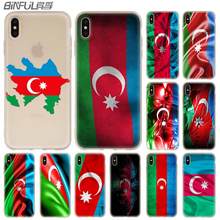 Silicone Soft Coque Case For iPhone 13 12 11 Pro X XS Max XR 6 6S 7 8 Plus Mini SE 2020 Flag Azerbaijan custom flags 2024 - buy cheap