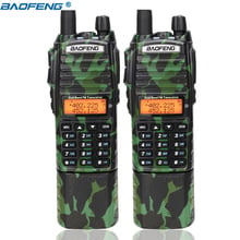 Baofeng-walkie-talkie táctico UV-82 Plus, 2 uds., 8W/4W/1W, alta potencia, batería de iones de litio de 3800mAh, 136-174/400-520mhz, banda Dual, EE. UU. 2024 - compra barato