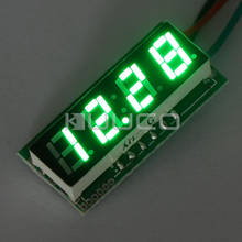 Цифровой Измеритель Напряжения DC 0 ~ 33 в вольтметр Зеленый светодиодный дисплей панель Измеритель/тестер DC 12V 24V Вольтметр/монитор/цифровой измеритель 2024 - купить недорого