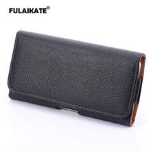 FULAIKATE Universal leather holster for Samsung Galaxy NOTE4 waist pocket for NOTE3 Litchi pattern Climbing Portable Case Bag 2024 - buy cheap