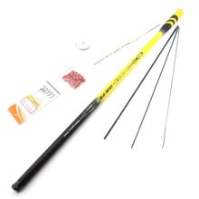 Vara de pesca telescópica, linha de pesca de carpa, com fio, kit de ganchos, 3.6m, 4.5m, 5.4m, 6.3m, 7.2m 2024 - compre barato