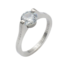 Anéis românticos de zircônio e noivado para mulheres, anel de aço inoxidável para mulheres rb108 2024 - compre barato