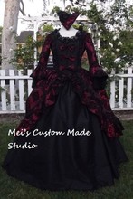 Custom Made 18th century Taffeta Victorian Bustle Wedding Ball Gown/Bridal Dress Tea Party Dress/Masquerade Costume 2024 - buy cheap