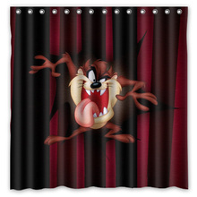 Tasmanian Devil & Taz Robinson poliéster impermeável cortinas de banho de chuveiro e sombra / cortina Terylene espessamento / 180 * 180 cm 2024 - compre barato