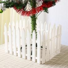 20 шт., 30*11,5 см, рождественские принадлежности, украшение рождественской елки, белый пластиковый забор для сада, садового двора 2024 - купить недорого