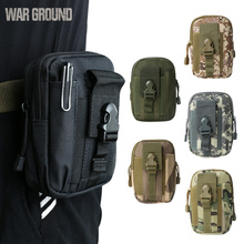 Bolsa táctica para cinturón Molle, bolsa militar, cintura, Camping, bolsillo móvil impermeable, correr, caza, exterior, pequeña, para Iphone 2024 - compra barato