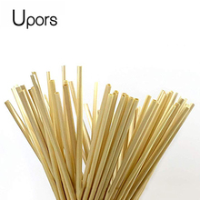 UPORS 100Pcs Biodegradeable Wheat Straw 20cm Organic Natural Disposable Drinking Straws Food Grade Straws for Tea Cocktail Straw 2024 - buy cheap