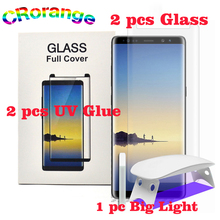 2pcs Full Glue UV Liquid Glass for Huawei P30 P40 Pro Mate 40Pro Screen Protector For Samsung S9 Note10 S20 10 Plus note20 Ultra 2024 - buy cheap