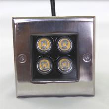 AC85-265V-luz LED para suelo exterior, lámparas cuadradas impermeables IP67, regulable, DC12V, 4W, subterráneas, para jardín 2024 - compra barato