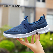 Zapatillas de deporte informales para mujer, zapatos planos sin cordones, de talla grande, negro, gris, azul, 40, 41, 42, 43 2024 - compra barato