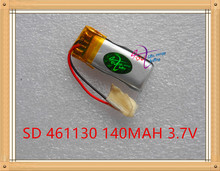 L degree of energy 3.7V polymer lithium battery 461130 MP3 MP4 140MAH Bluetooth headset small toy sound 2024 - buy cheap