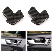 Real Carbon Fiber 4pcs Car Door Handle Bowl Cover Trim For Audi A4 B8 Q5 A5 2010 2011 2012 2013 2014 2015 2024 - buy cheap