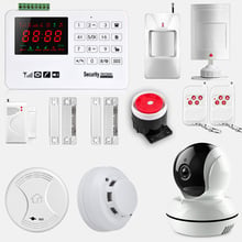 Smarsecur A30 App Wireless GSM Alarm Security System Alarm  Burglar Security Intruder IP camera and smoke detector 2024 - buy cheap