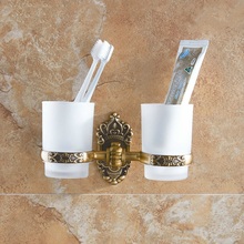 Настенная подставка для зубных щеток, подвесная стойка для мытья зубных щеток, чашка для зубных щеток LO731206 2024 - купить недорого