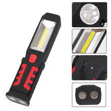 Working Light COB LED Flashlight Torch USB Charging Portable Lamp for Camping Climbing Hunting 2024 - buy cheap