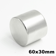 1pcs 60x30mm Super Powerful Strong Bulk Small Round NdFeB Neodymium Disc Magnets Dia 60mm x 30mm N35  Rare Earth NdFeB Magnet 2024 - buy cheap